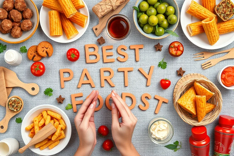 best party foods — Best Party Foods (the finished result)