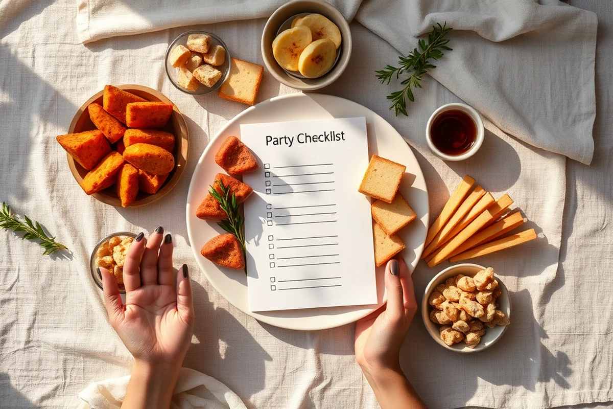 party food spreads games checklist — Party Food Spreads Games Checklist (the finished result)