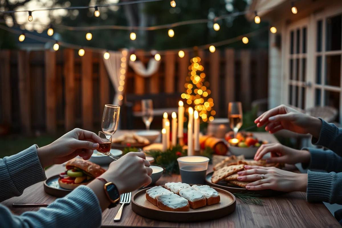 simple christmas party food spread — Simple Christmas Party Food Spread