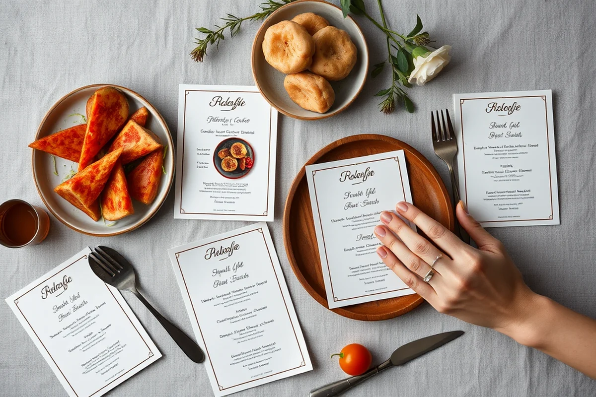 simple party food spreads invitations — Simple Party Food Spreads Invitations (the finished result)
