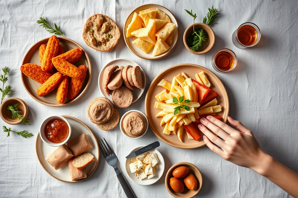 affordable party food spreads invitations — Affordable Party Food Spreads Invitations (the finished result)