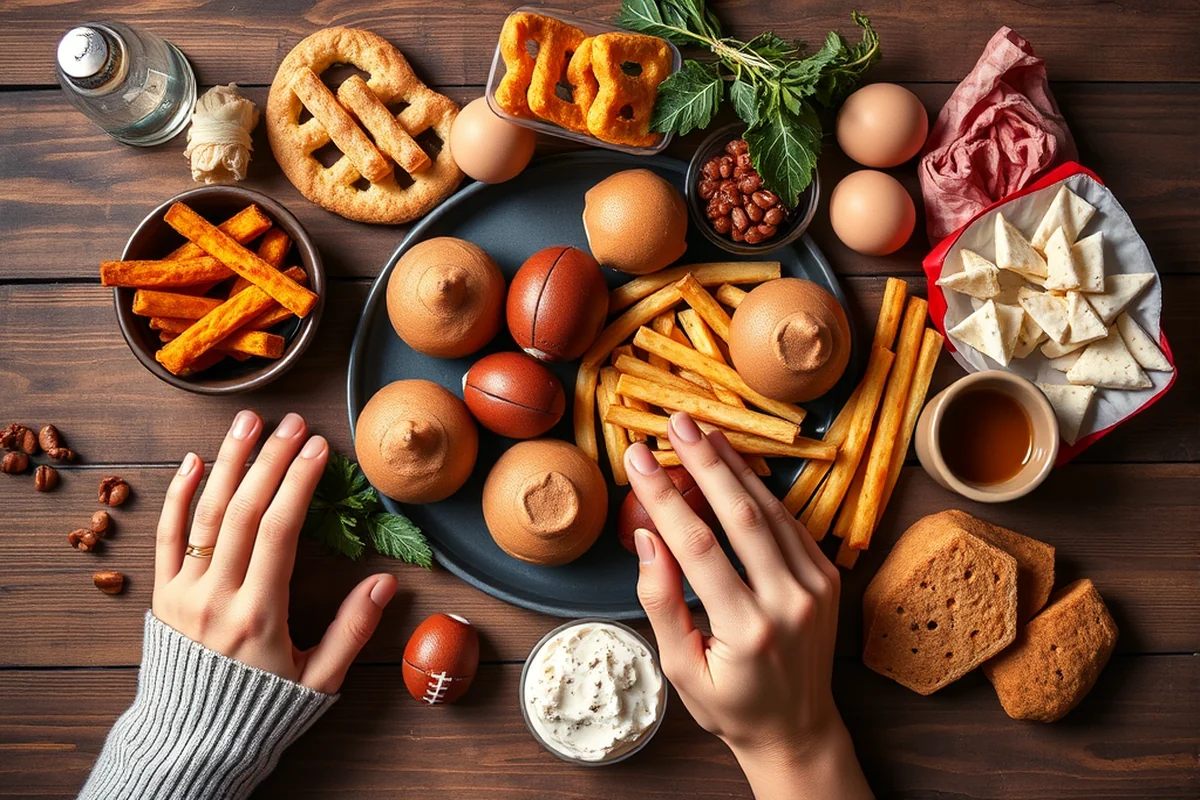 party food for football — Party Food For Football (the finished result)