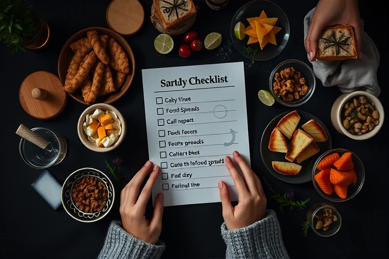 party food spreads food drinks checklist — Party Food Spreads Food Drinks Checklist (the finished result)