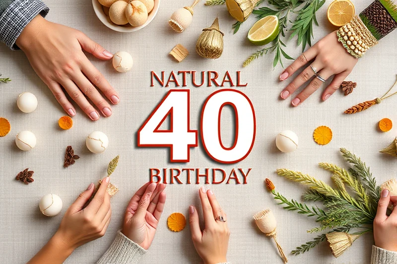 natural 40th birthday party ideas — Natural 40th Birthday Party Ideas (the finished result)